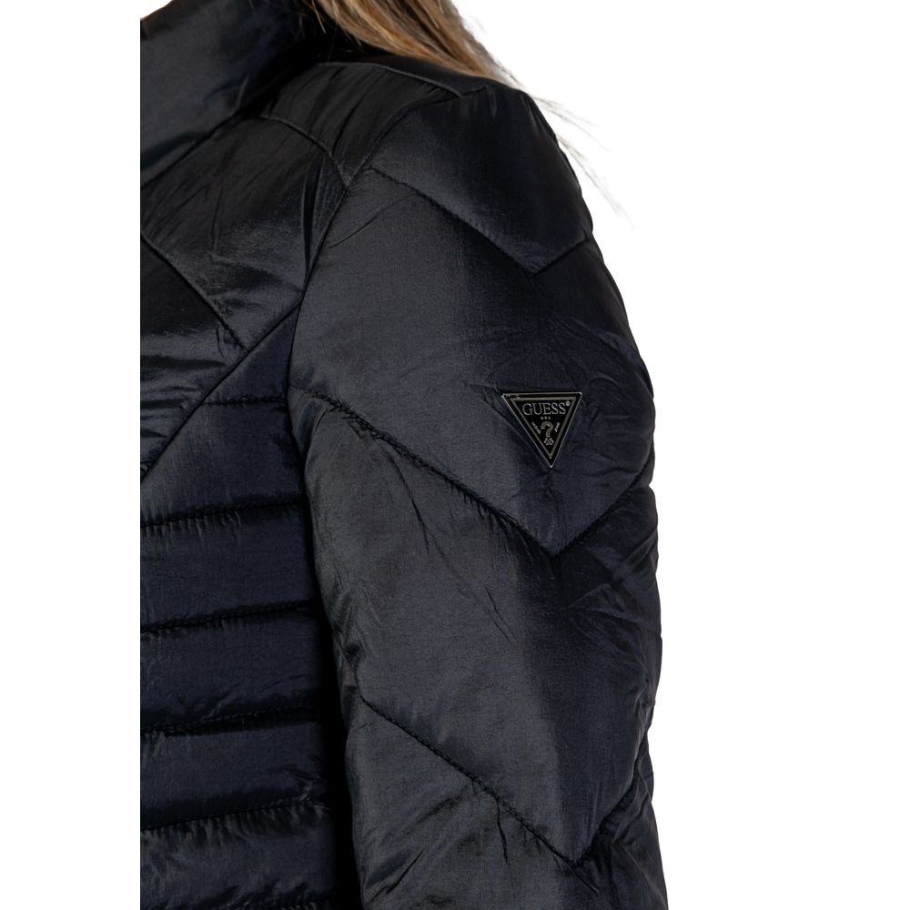 Guess Black Polyamide Jackets & Coat