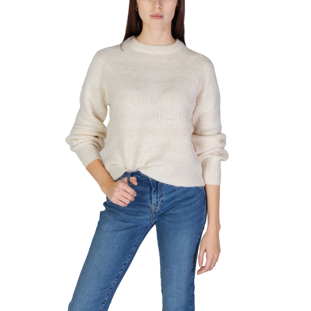 Only Cream Polyester Sweater