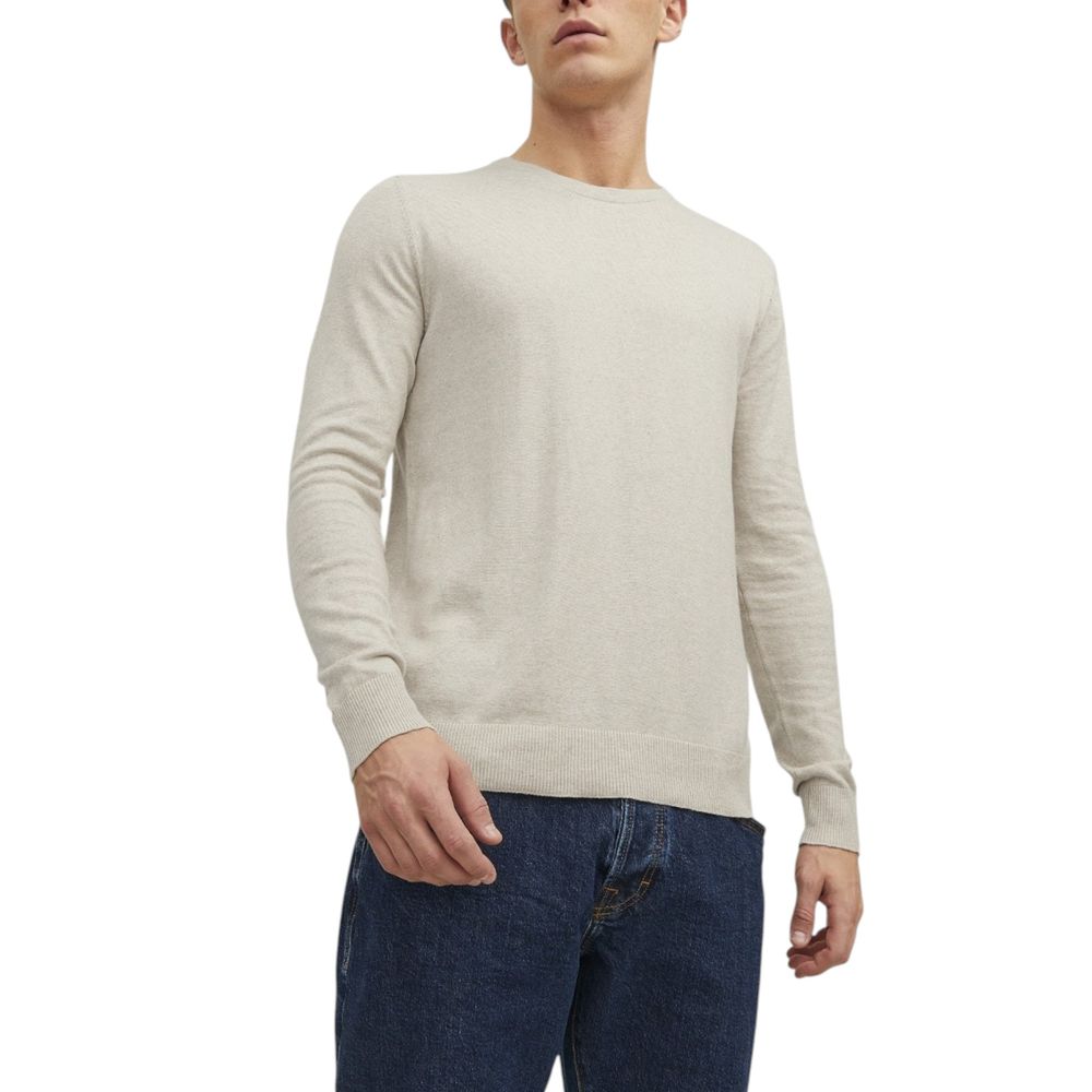 Jack Jones Beige Cotton T-Shirt