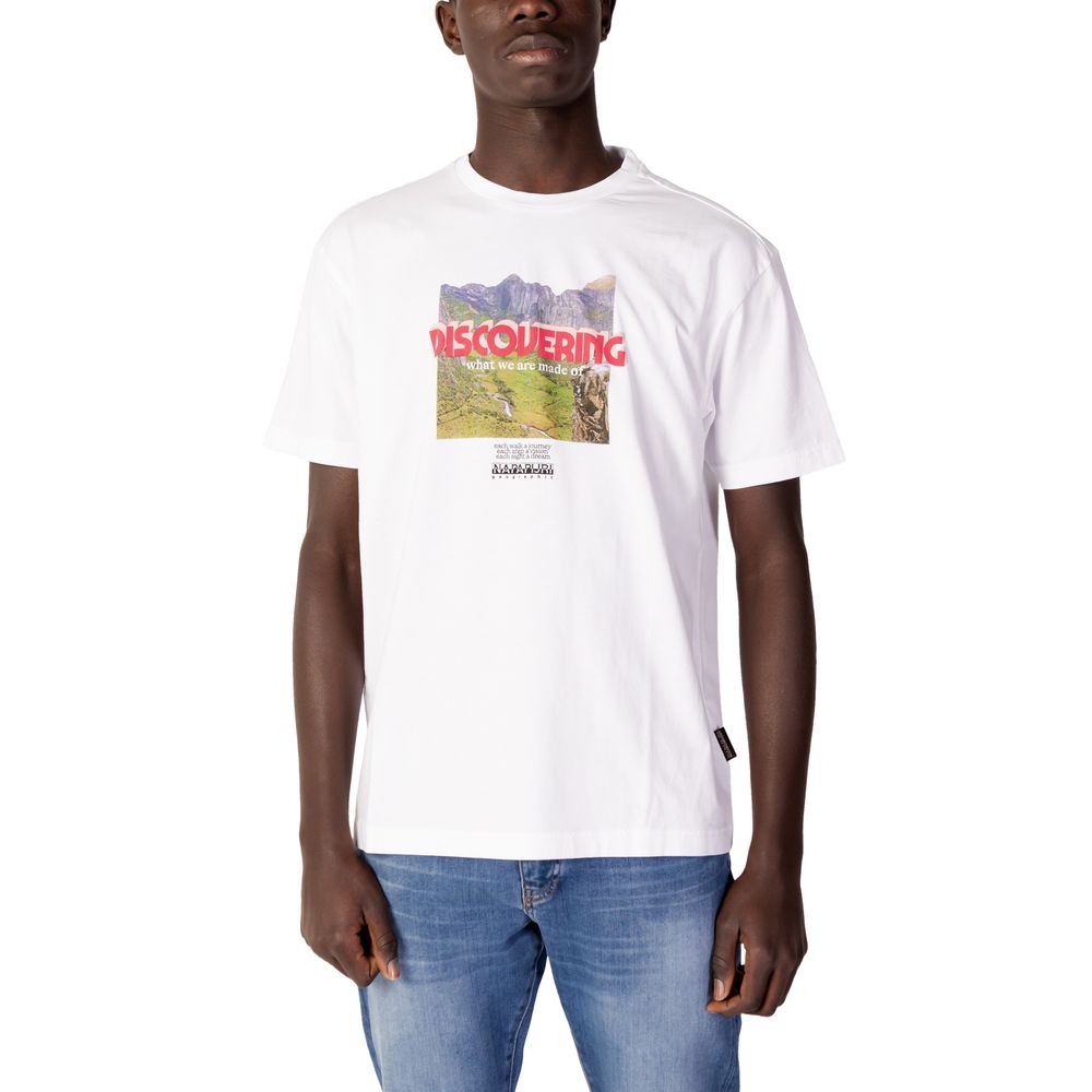 Napapijri White Cotton T-Shirt