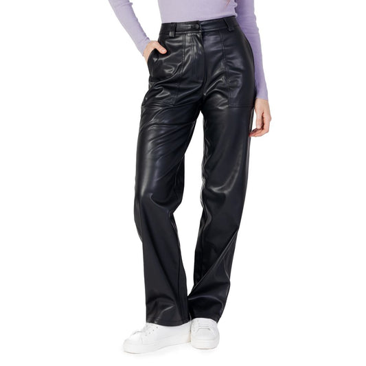 Calvin Klein Jeans Black Recycled Polyester Jeans & Pant