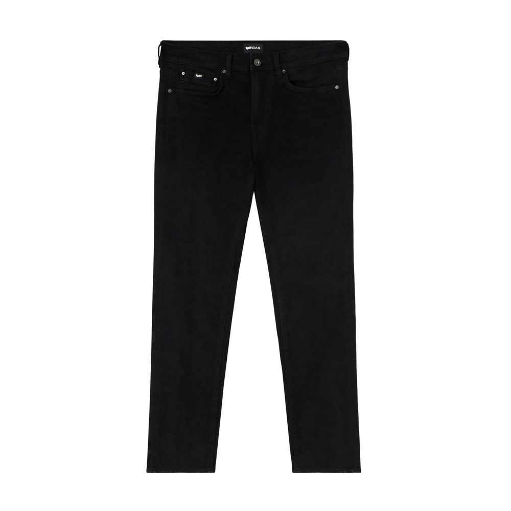 Gas Black Cotton Jeans & Pant