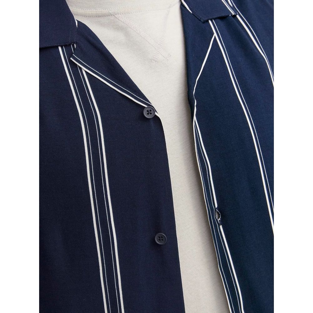 Jack Jones Blue Viscose Shirt