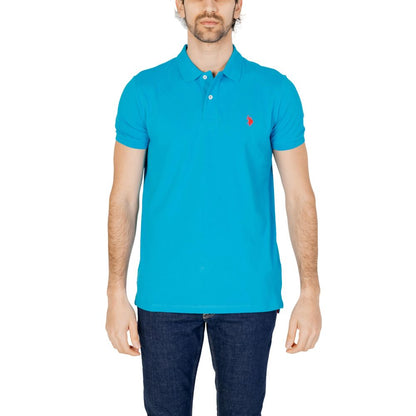 U.S. POLO ASSN. Blue Cotton Polo Shirt