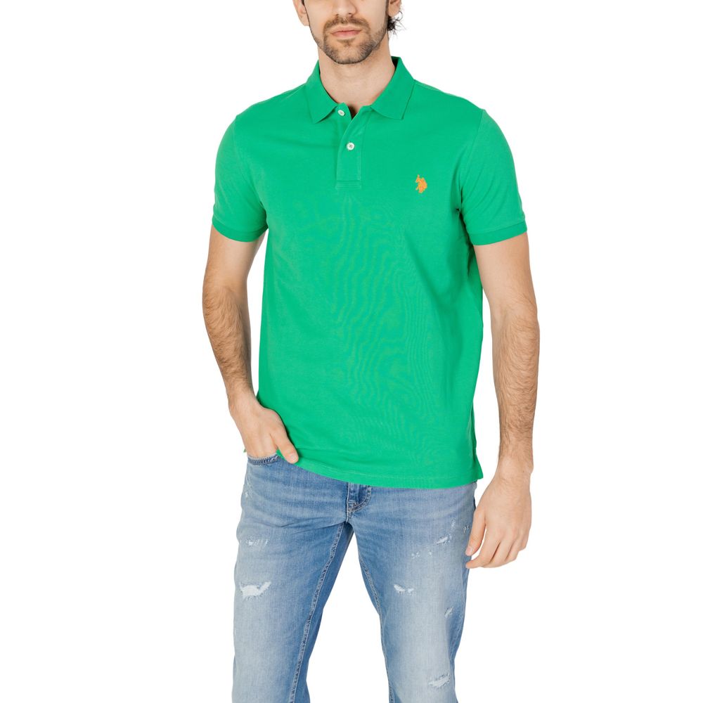 U.S. POLO ASSN. Green Cotton Polo Shirt