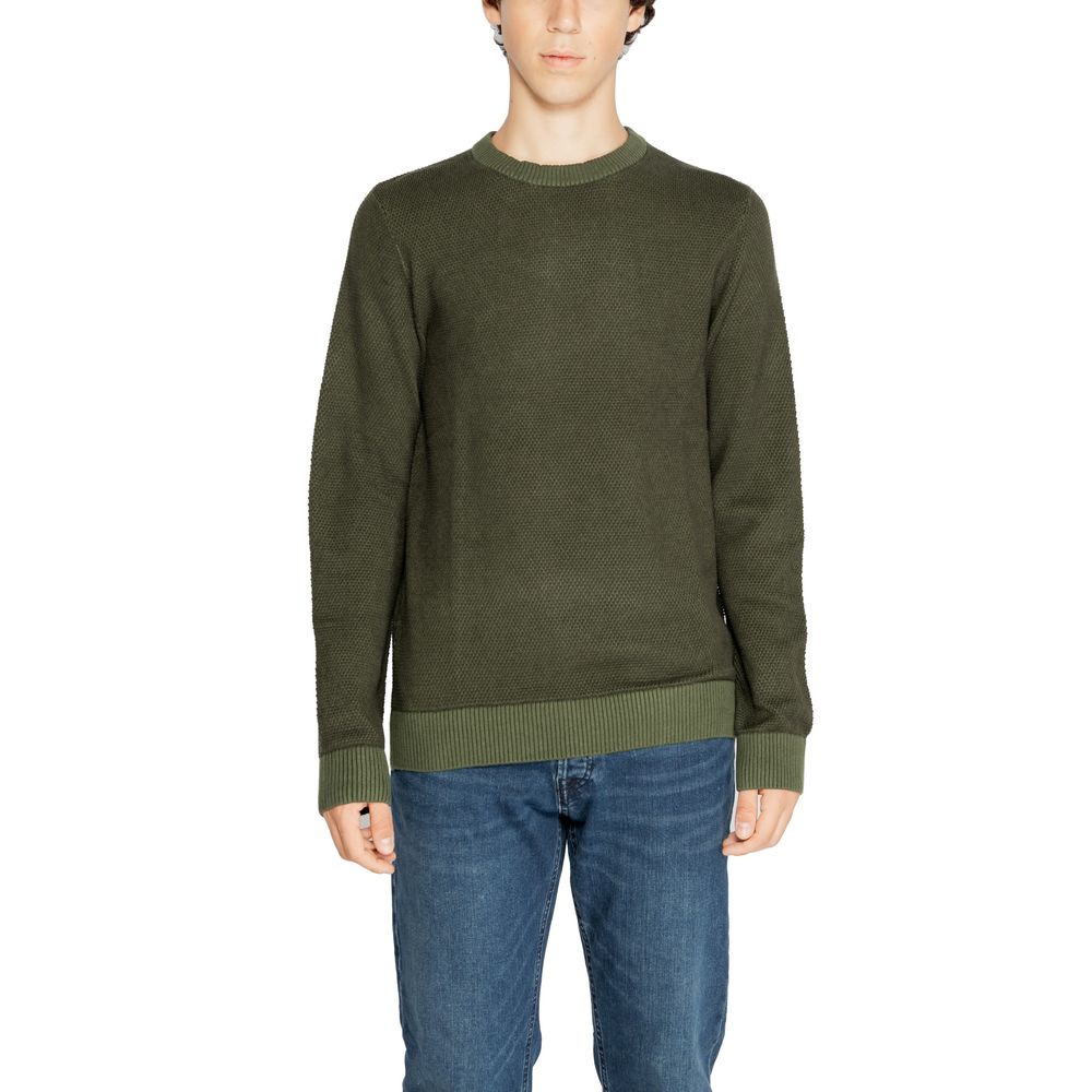 Jack Jones Green Cotton Sweater