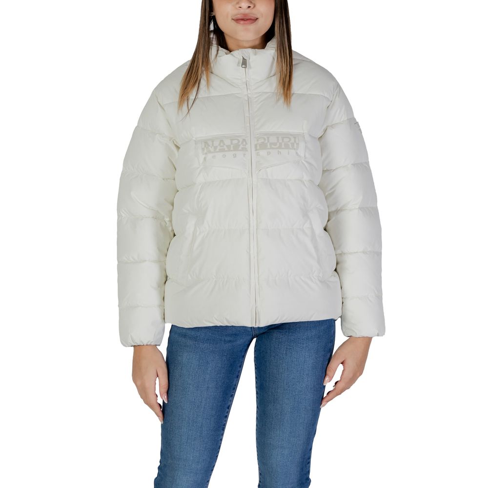 Napapijri White Polyester Jackets & Coat