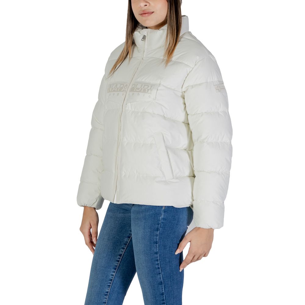 Napapijri White Polyester Jackets & Coat