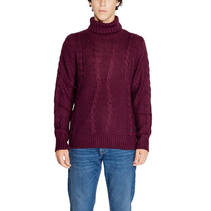 Gianni Lupo Bordeaux Polyester Sweater