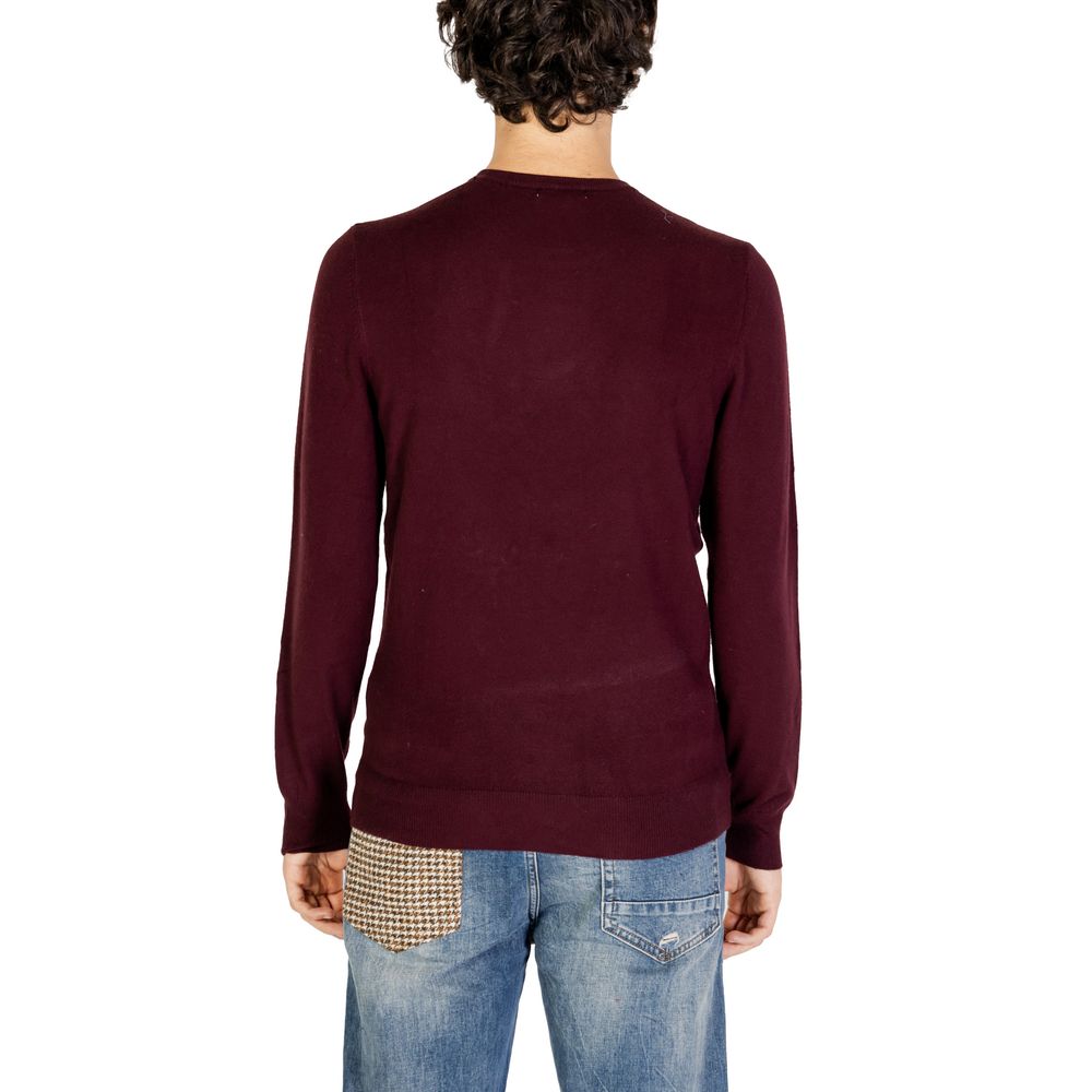 Gianni Lupo Bordeaux Polyester Sweater