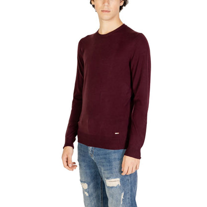 Gianni Lupo Bordeaux Polyester Sweater