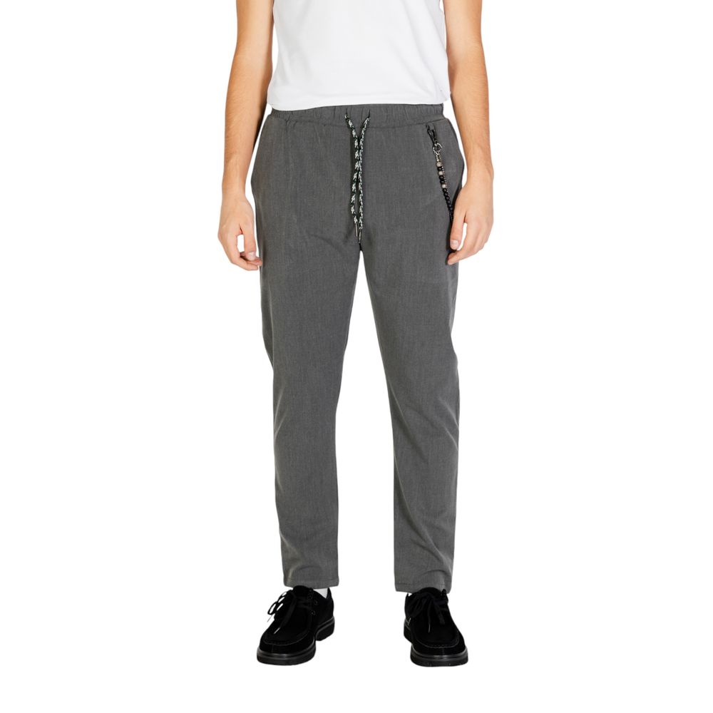 Gianni Lupo Gray Polyester Jeans & Pant