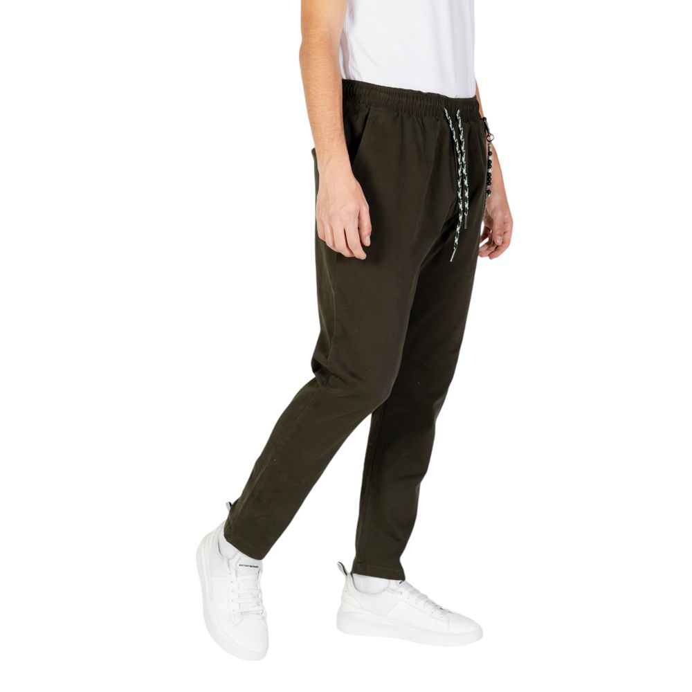 Gianni Lupo Green Cotton Jeans & Pant