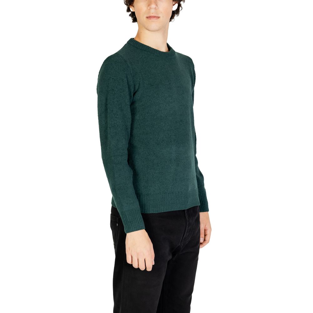 Gianni Lupo Green Polyester Sweater