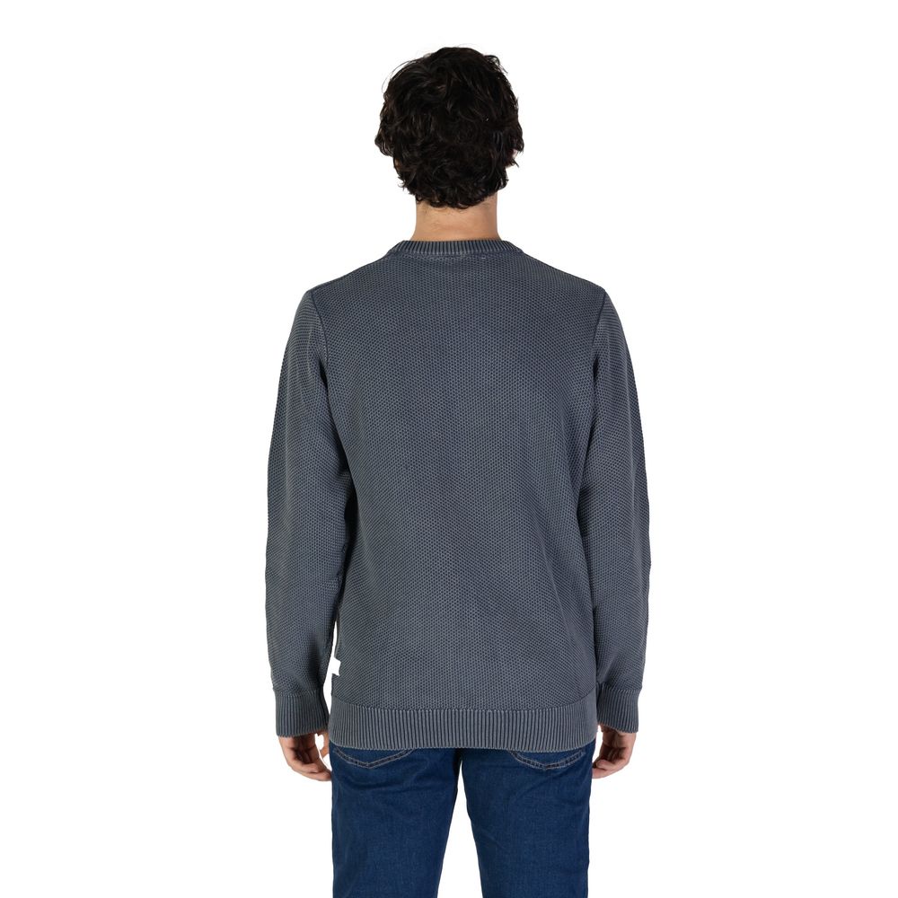 Gas Blue Cotton Sweater