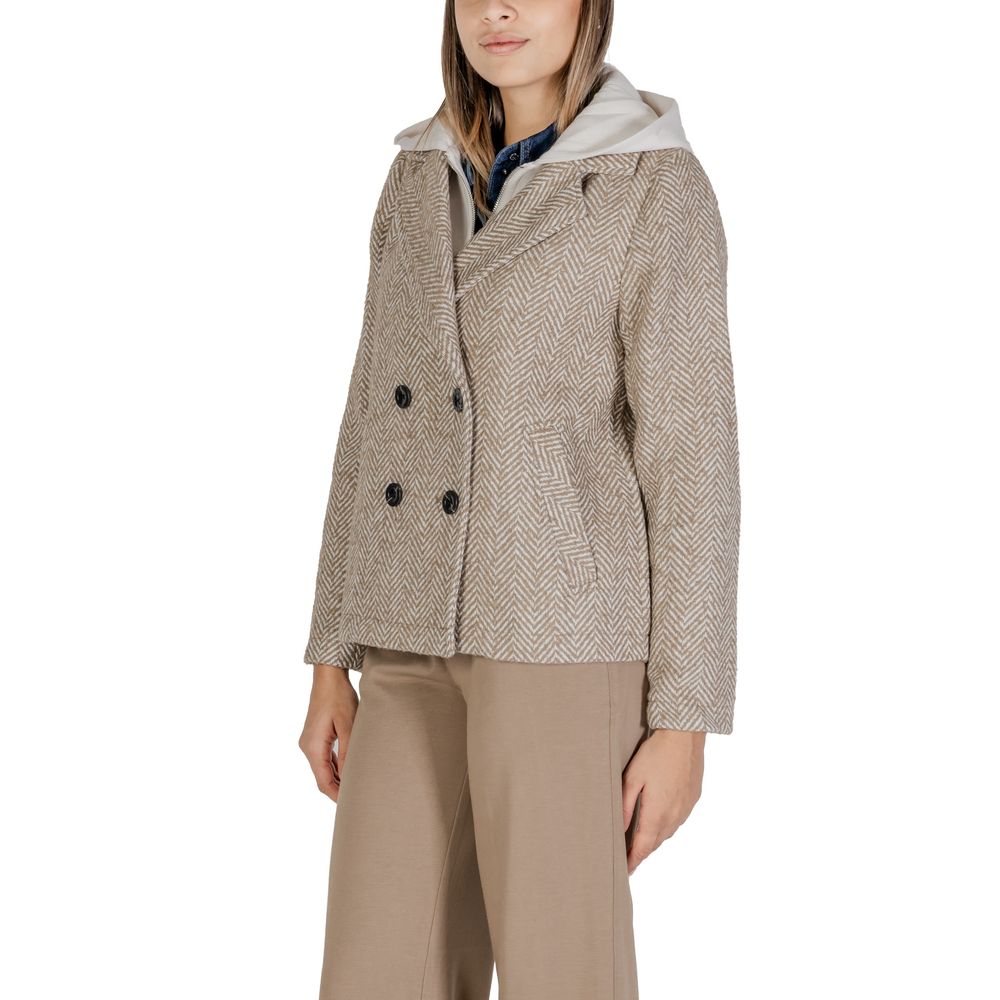 Street One Beige Polyester Jackets & Coat