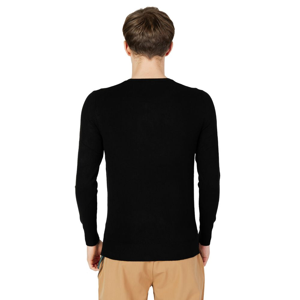 Gianni Lupo Black Acrylic Sweater