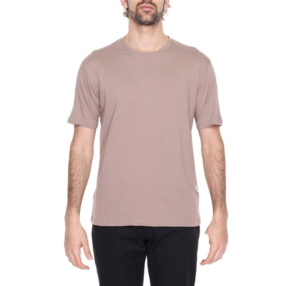 Gianni Lupo Gray Cotton T-Shirt