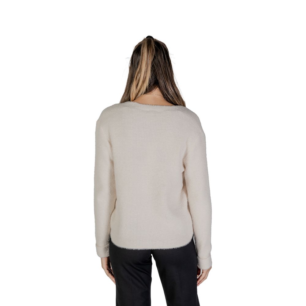 Street One Cream Polyester Cardigan