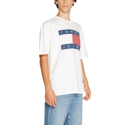 Tommy Hilfiger Jeans White Cotton T-Shirt