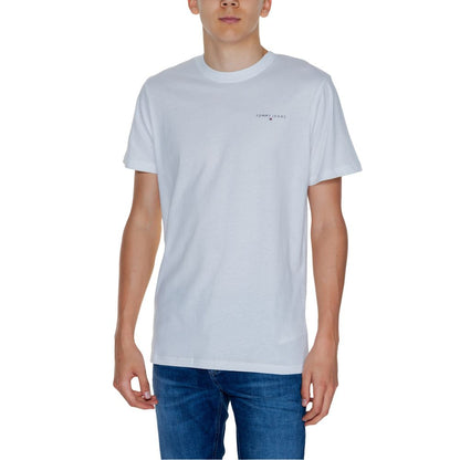 Tommy Hilfiger Jeans White Cotton Rigenerato T-Shirt