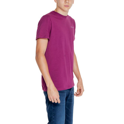 Tommy Hilfiger Jeans Purple Cotton Rigenerato T-Shirt