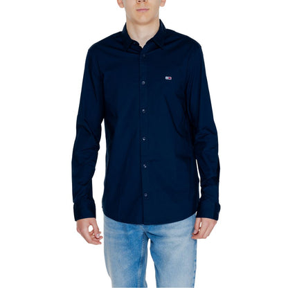 Tommy Hilfiger Jeans Blue Cotton Shirt