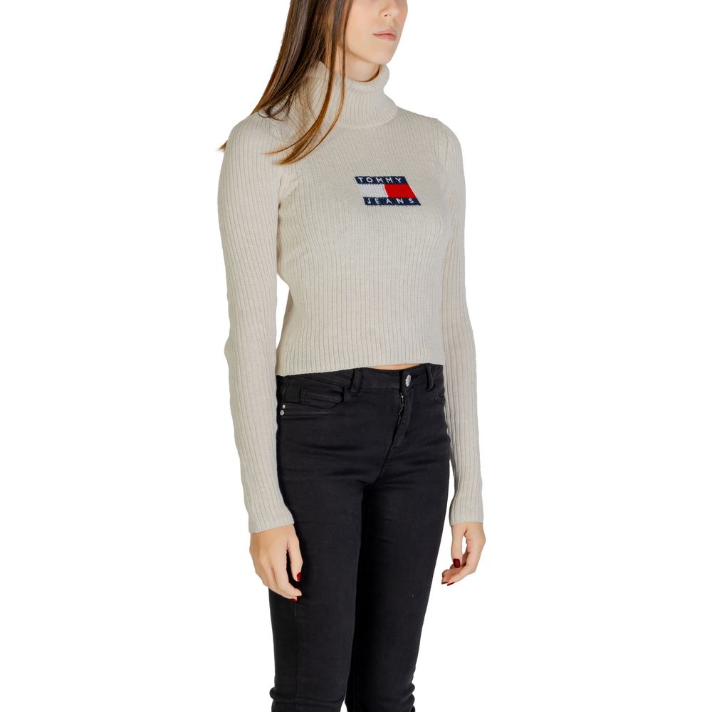 Tommy Hilfiger Jeans Beige Recycled Polyester Sweater