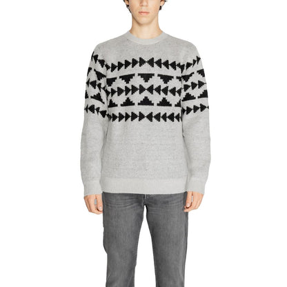 Antony Morato Gray Acrylic Sweater