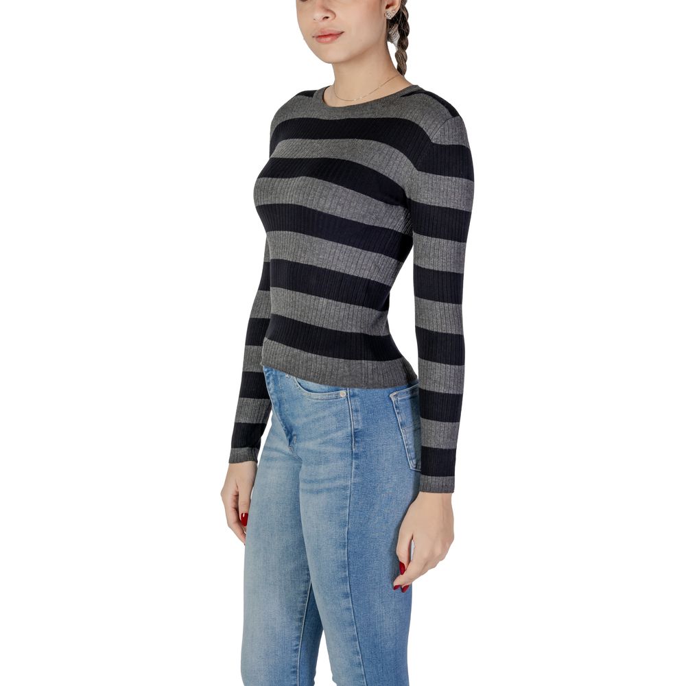 Jacqueline De Yong Gray Viscose Tops & T-Shirt