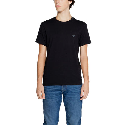 Emporio Armani Underwear Black Cotton T-Shirt