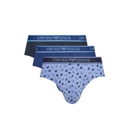 Emporio Armani Underwear Blue Cotton Underwear