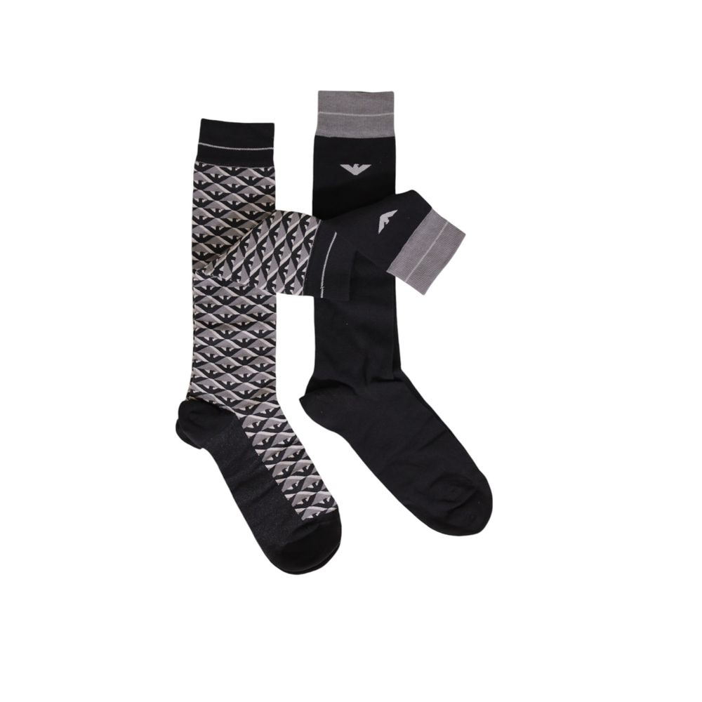 Emporio Armani Underwear Gray Cotton Sock