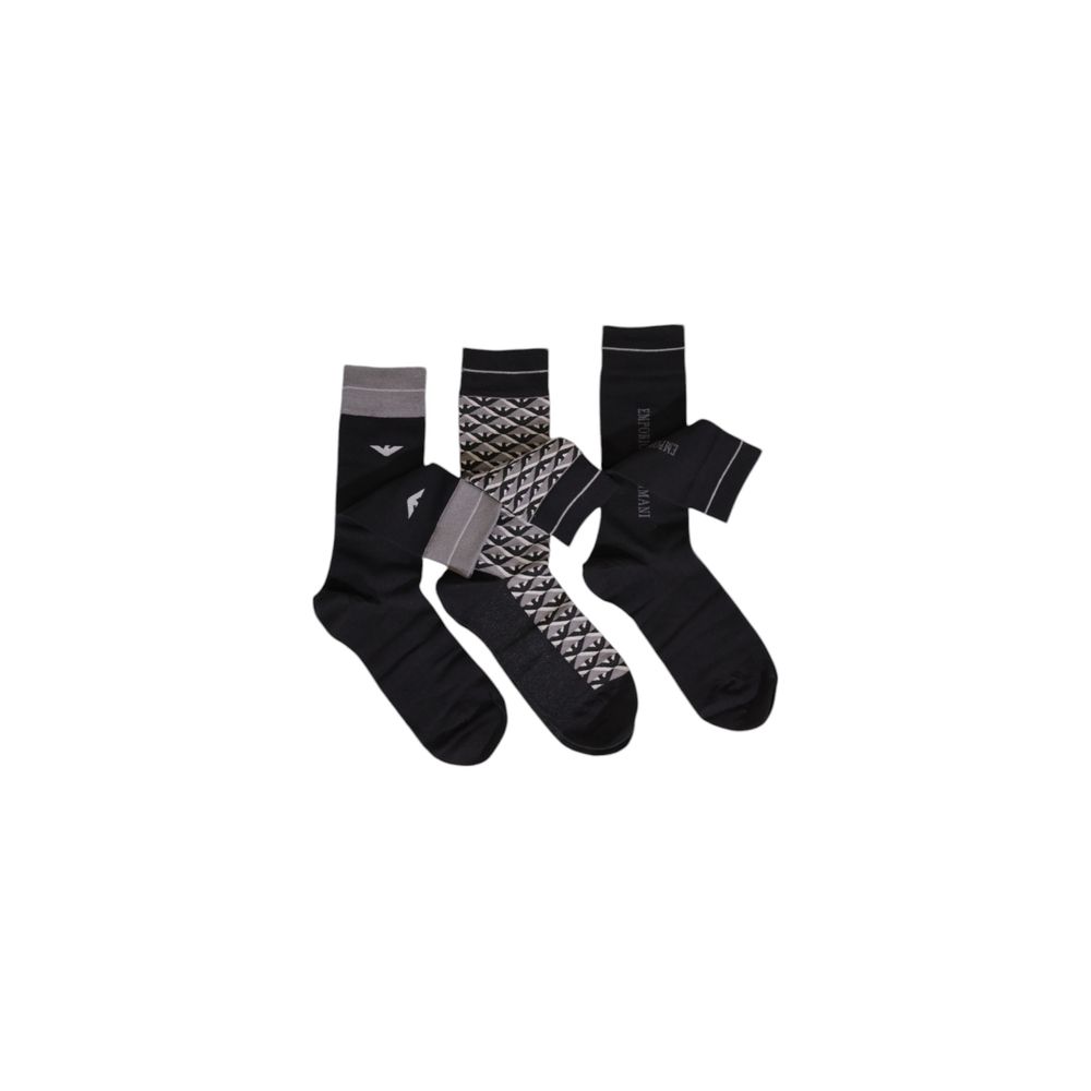 Emporio Armani Underwear Black Cotton Sock