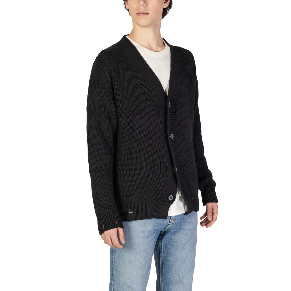 Underclub Black Cotton Cardigan