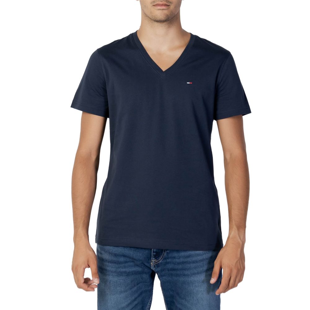 Tommy Hilfiger Jeans Blue Cotton T-Shirt