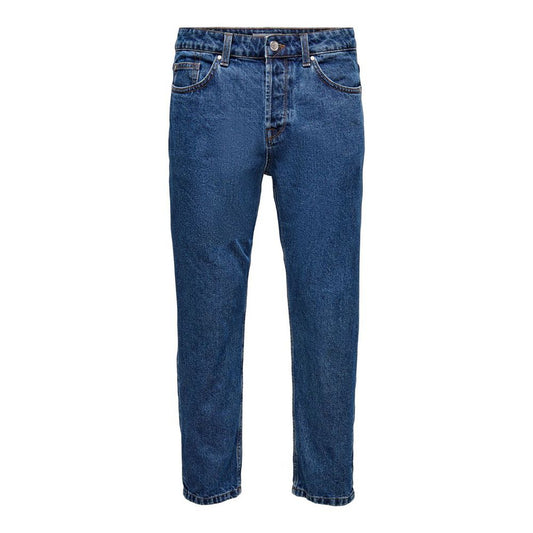 Only & Sons Blue Cotton Jeans & Pant