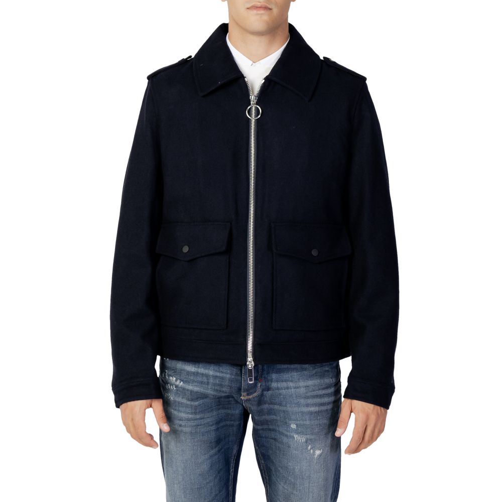 Antony Morato Blue Wool Jacket