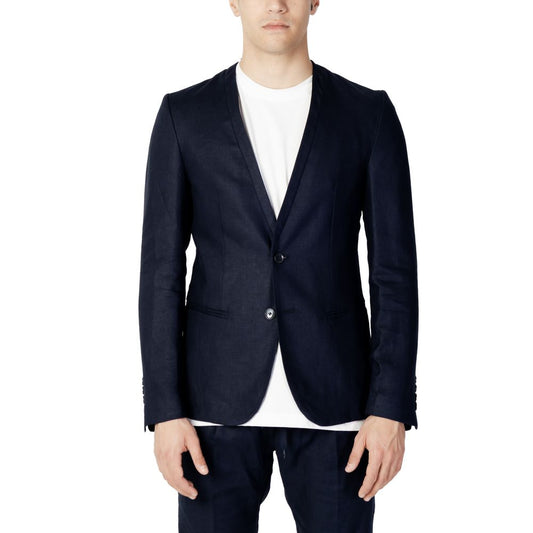 Antony Morato Blue Linen Blazer