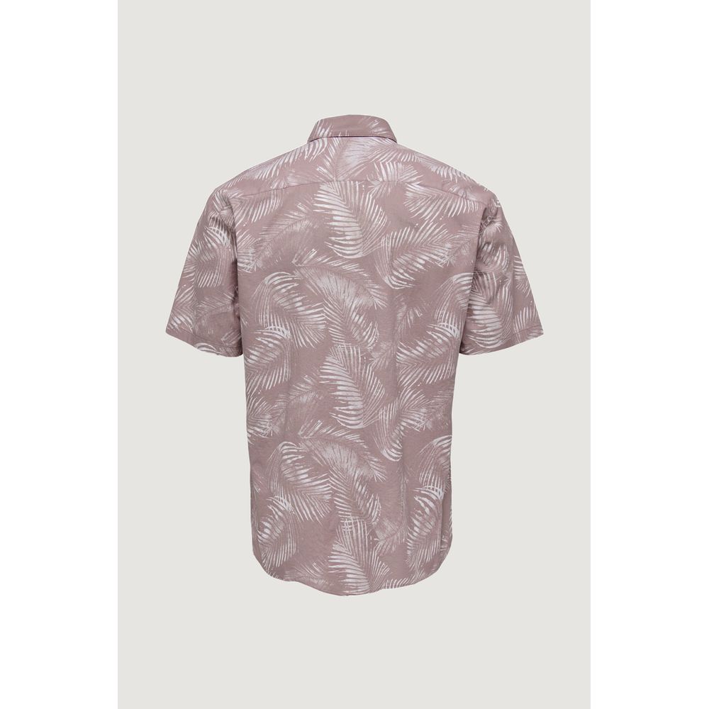 Only & Sons Purple Cotton Shirt