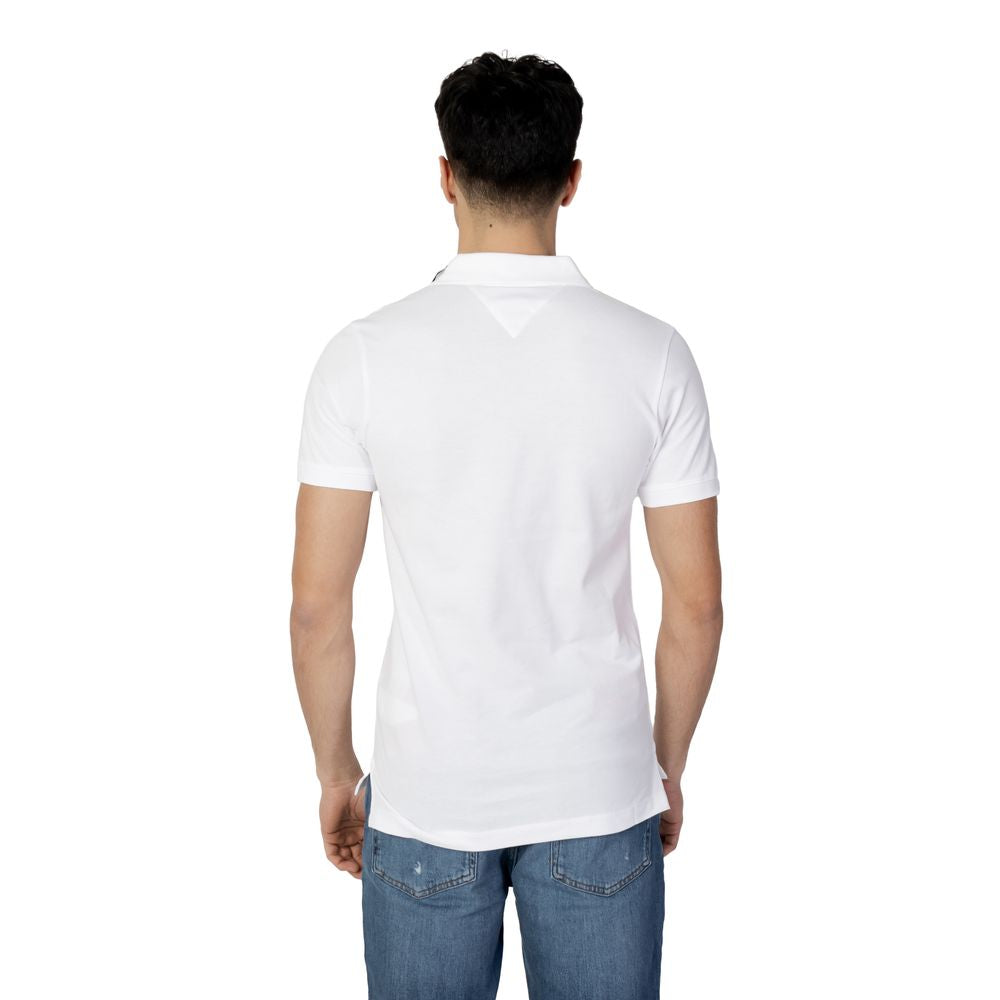 Tommy Hilfiger Jeans White Cotton Polo Shirt