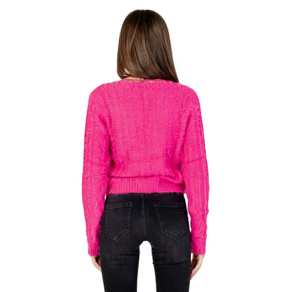 Vero Moda Pink Nylon Cardigan