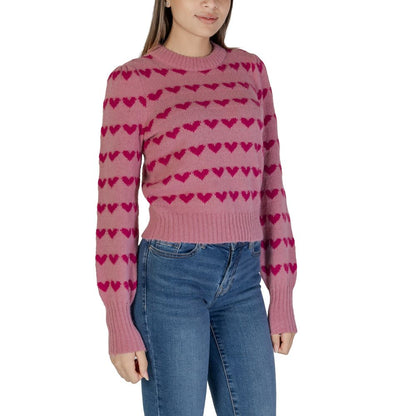 Jacqueline De Yong Pink Polyester Sweater