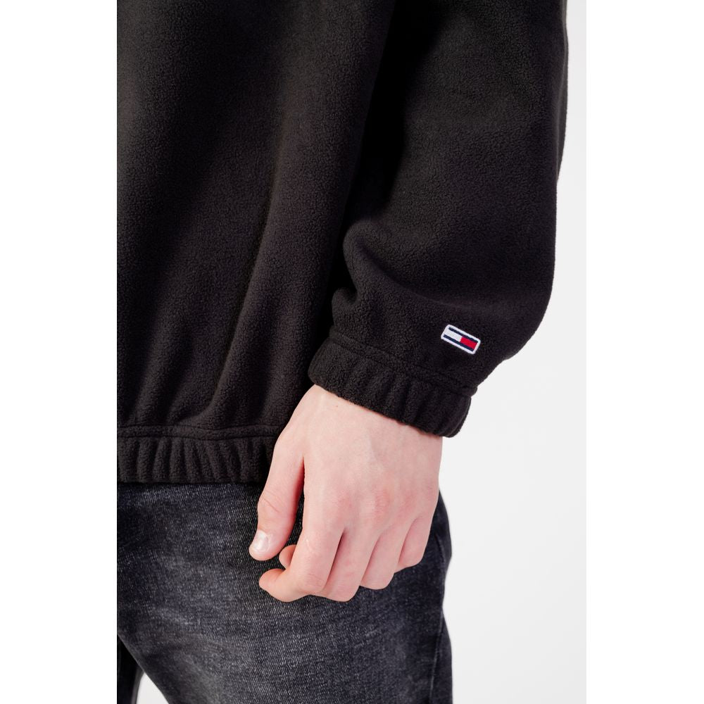 Tommy Hilfiger Jeans Black Recycled Polyester Sweater