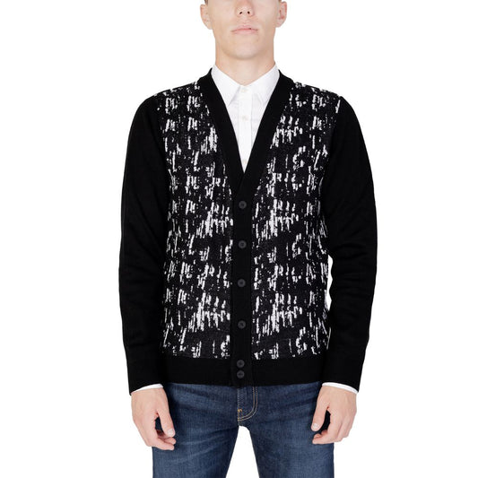 Antony Morato Black Wool Cardigan