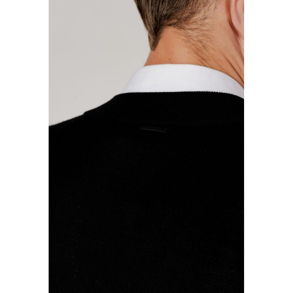 Antony Morato Black Wool Cardigan