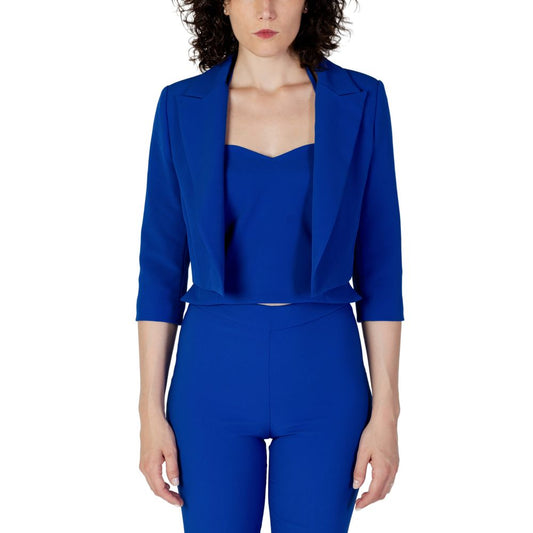 Rinascimento Blue Polyester Suits & Blazer