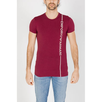 Emporio Armani Underwear Bordeaux Cotton T-Shirt