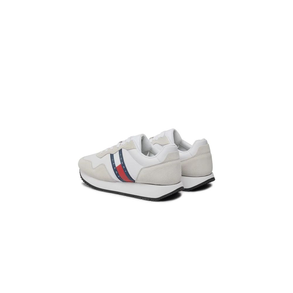 Tommy Hilfiger Jeans White Suede Sneaker