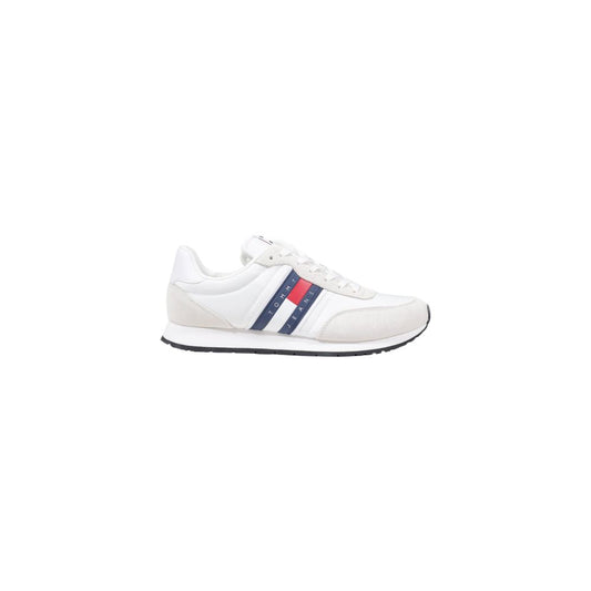 Tommy Hilfiger Jeans White Recycled Polyester Sneaker